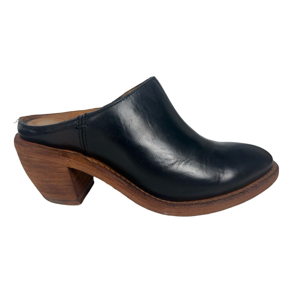Frye Womens Rosalia Mule Shoes Boots 6 B Style 3471573 Black Leather Western